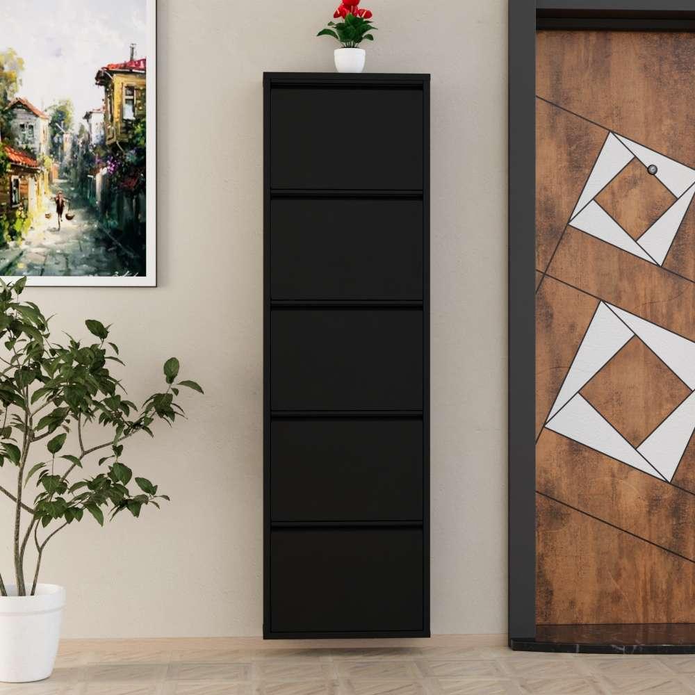 Hanah Home Cipelarnik, 50x169x15 cm, Crni