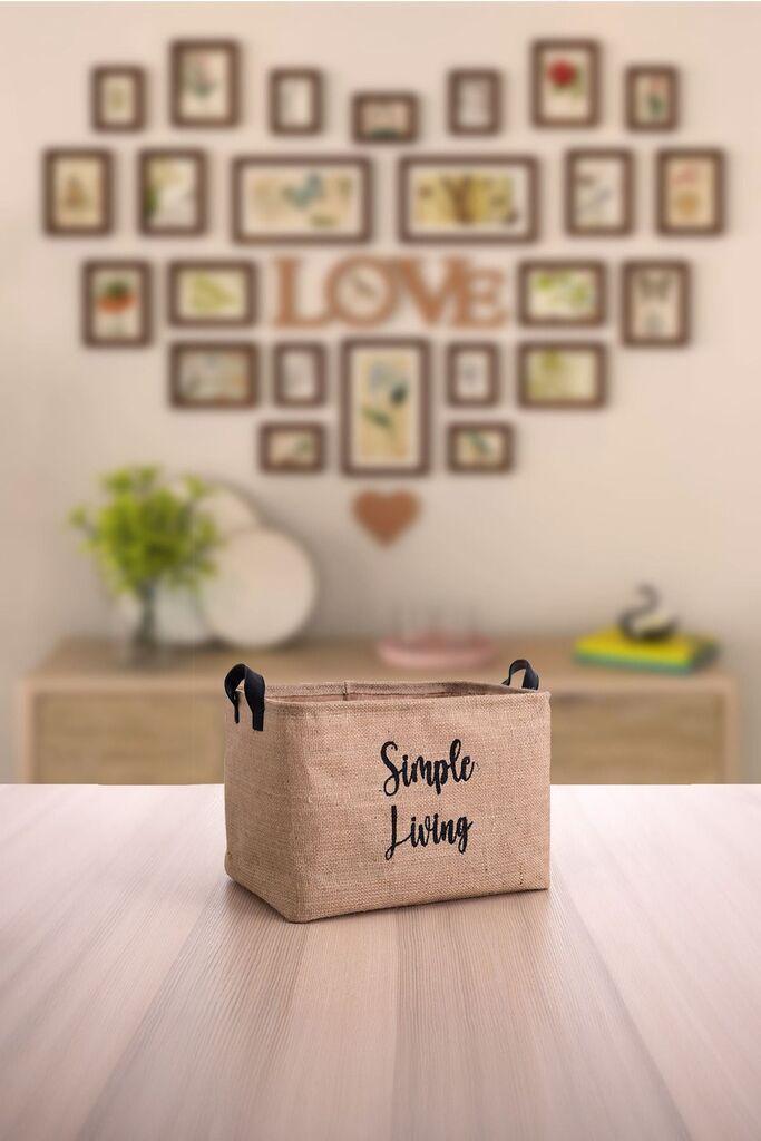 Aberto Design Korpa za odlaganje stvari YLC-S067, 25x15x18cm, Smeđa