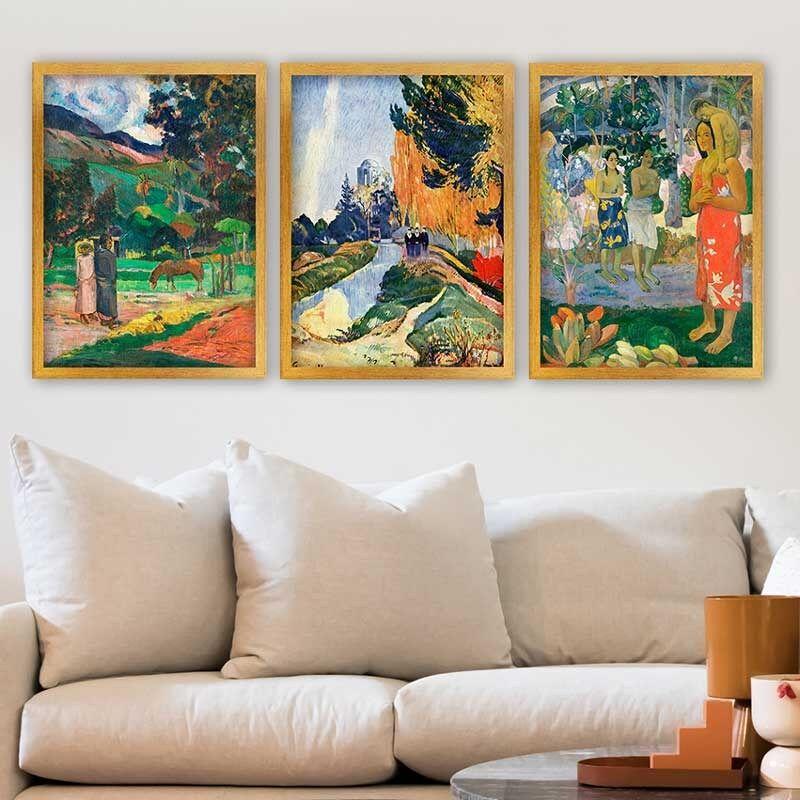 Wallity Set uramljenih slika 3AC_UN1233861, 3 Dela