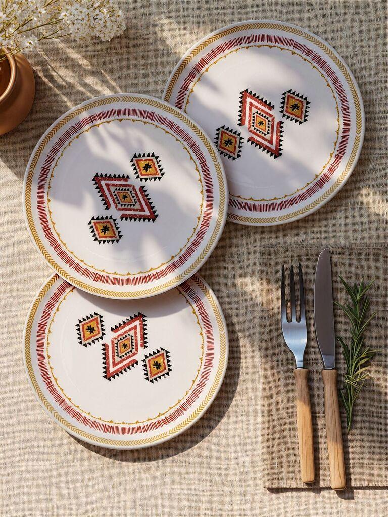 Hermia Set servisnih tanjira, 6 komada, Beli