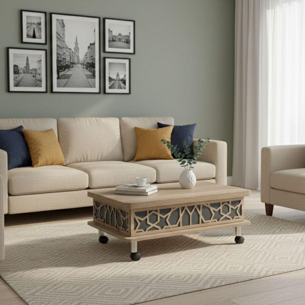 Hanah Home Sto za dnevnu sobu Adt 90x40x60 cm, Antracit