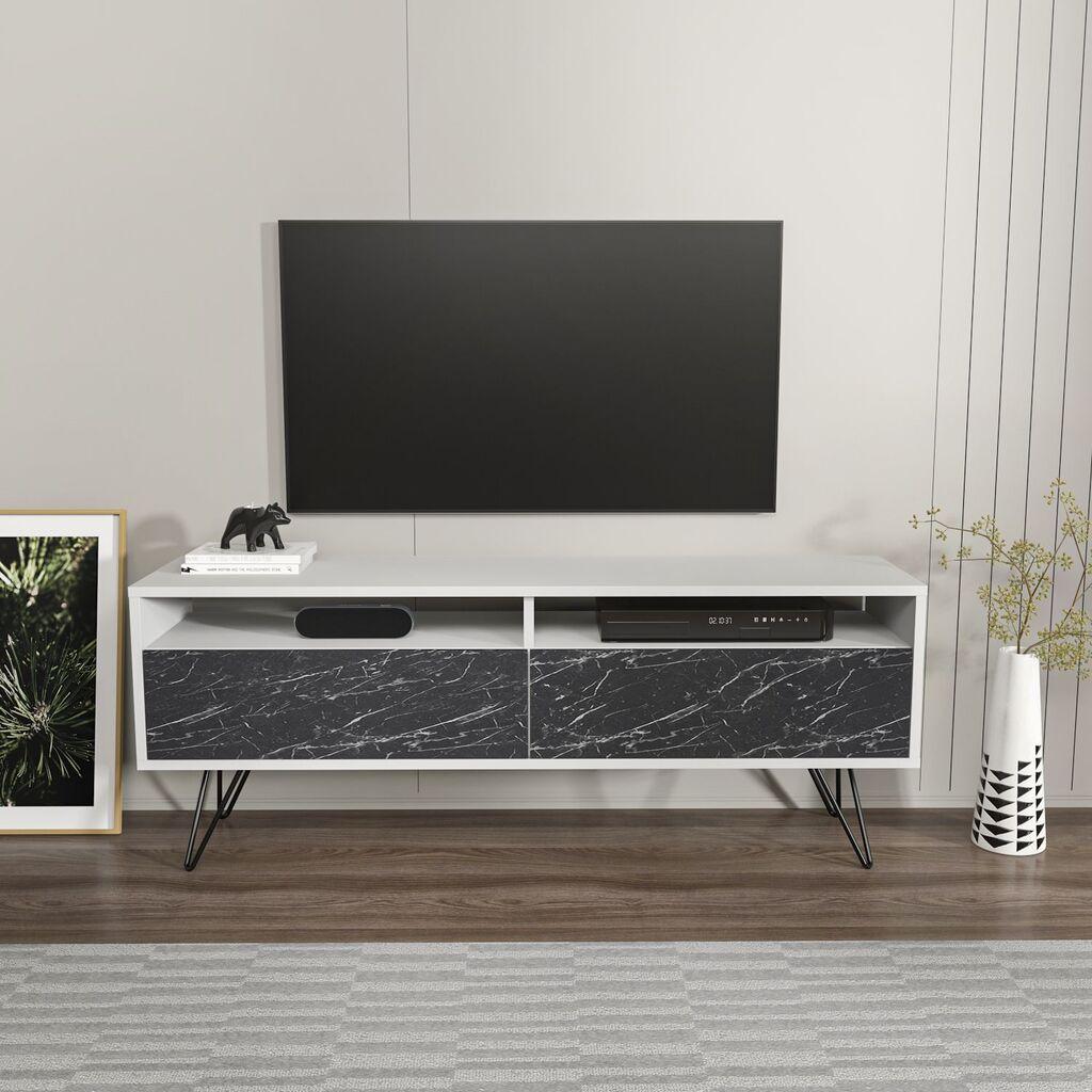 Hanah Home V Komoda Flay, 140x53,2x35 cm, Bela