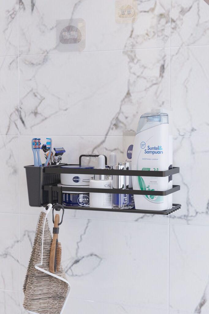 Hermia Organizator za kupatilo SB007K-B, Crni