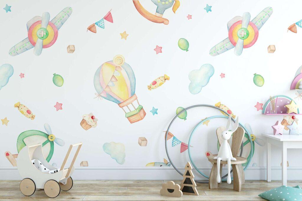 Wallity Tapete za zid MDK-00120, 100x100 cm, Šarena