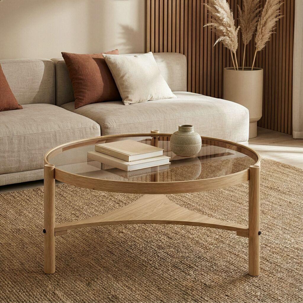 Hanah Home Sto za dnevnu sobu Clover, 100x46 cm, Smeđi