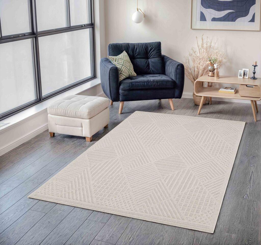 Conceptum Hypnose Tepih Fava, 160 x 230cm, Beli