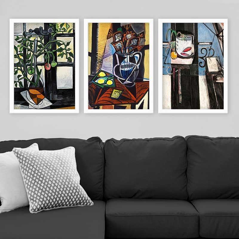 Wallity Set uramljenih slika 3BC_UNPP04, 3 Dela