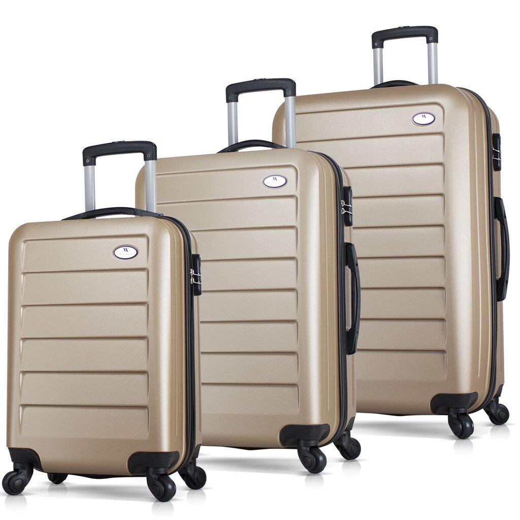 MyValice Set kofera 6301, 3 dela, Zlatne boje