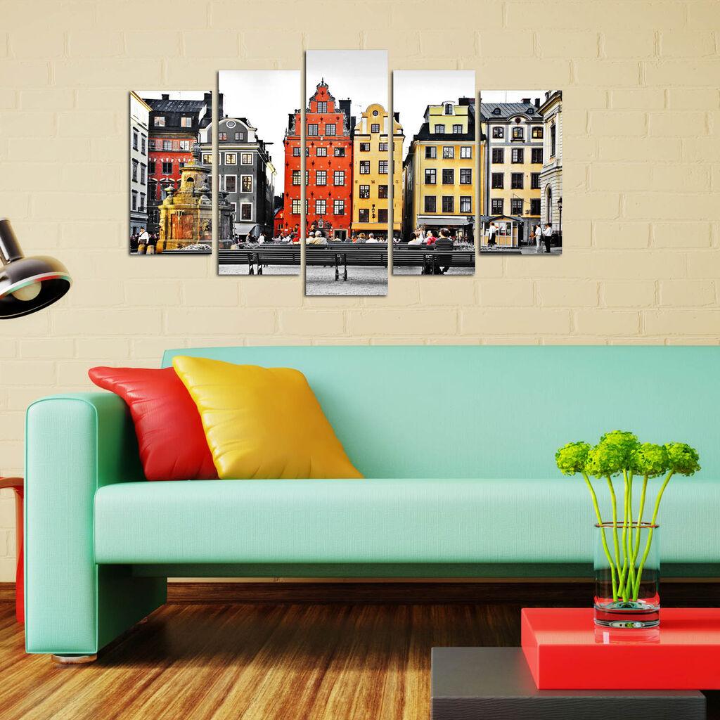 Wallity Set Slika 5M-54, 5 Delova
