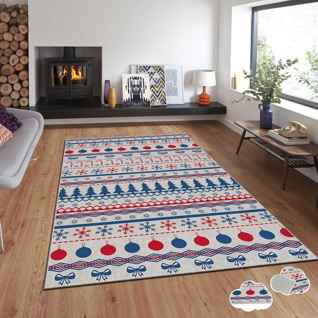 Conceptum Hypnose Tepih sa novogodišnjim motivima Asr-Crpt-98, Pravougaoni, 80 x 140 cm, Šareni