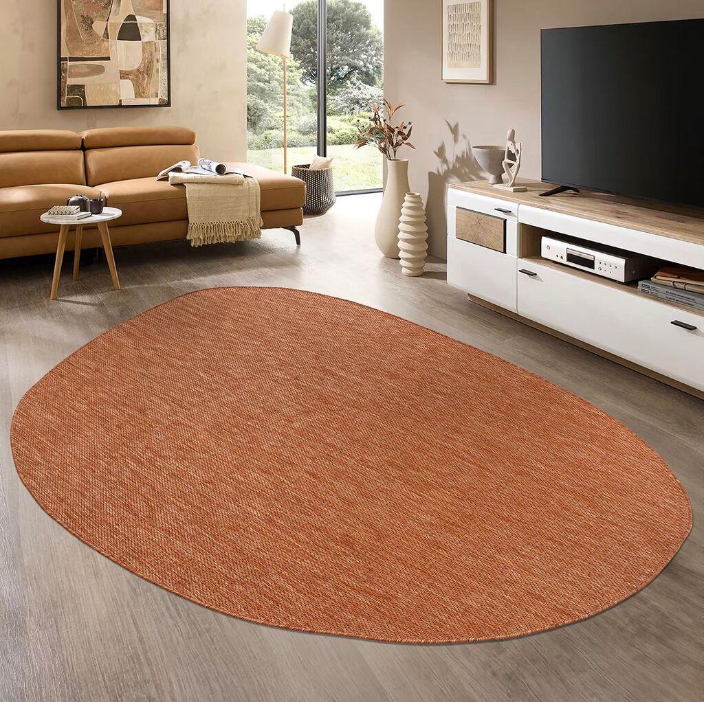 Conceptum Hypnose Tepih Tema 9038, Ovalni, 160 x 230 cm, Narandžasti