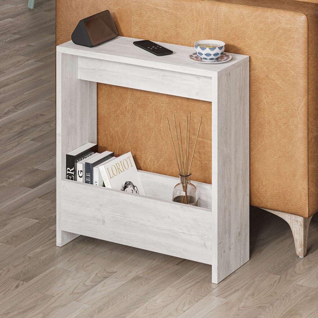 Hanah Home Bočni stočić Simpi,  55x60x20 cm, Beli