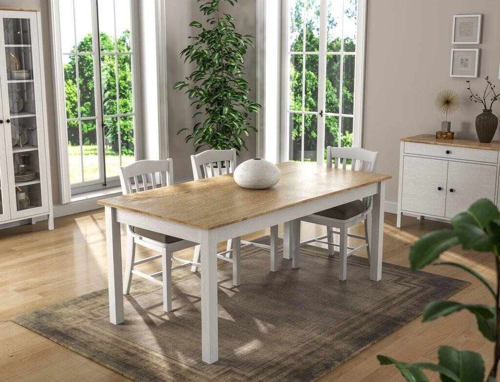 Hanah Home Trpezarijski sto FRN-20082, 180x76x90 cm, Beli