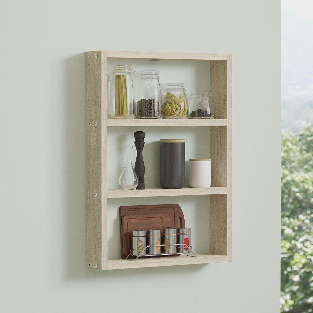 Hanah Home Zidna polica Pr1-T, 43.2x60x9 cm,Krem