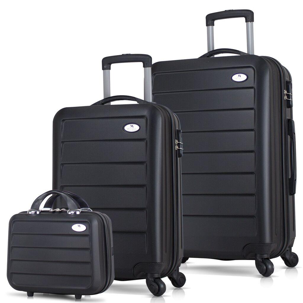 MyValice Set kofera 1680, 3 dela, Crni