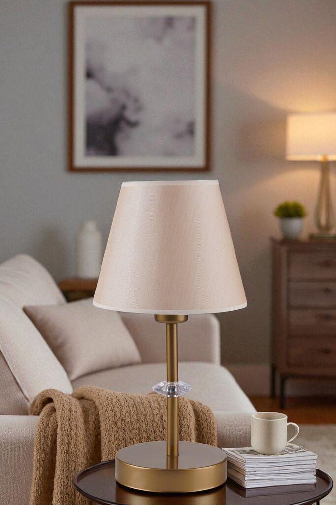 Opviq Stona lampa 8909-4, Zlatne boje
