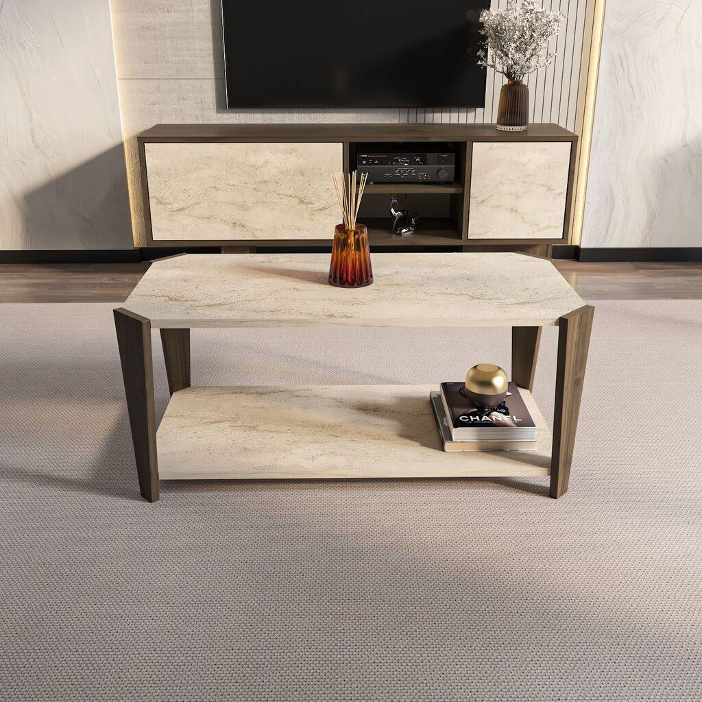 Hanah Home Klub sto Monao, 91x40x47.5 cm, Bež