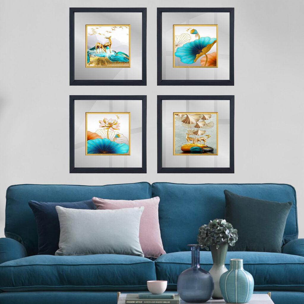 Wallity Set uramljenih slika CAM1887611440, 4 Dela