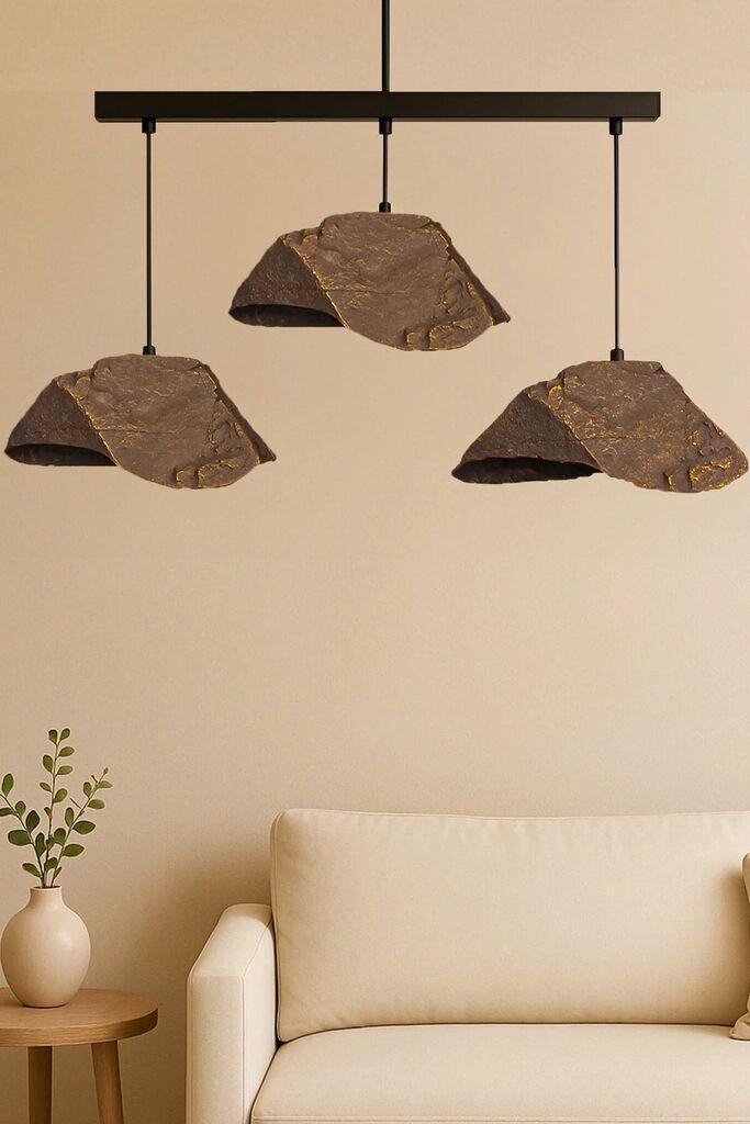 Opviq Luster BK190, 3 x E27, Max 40W, Braon