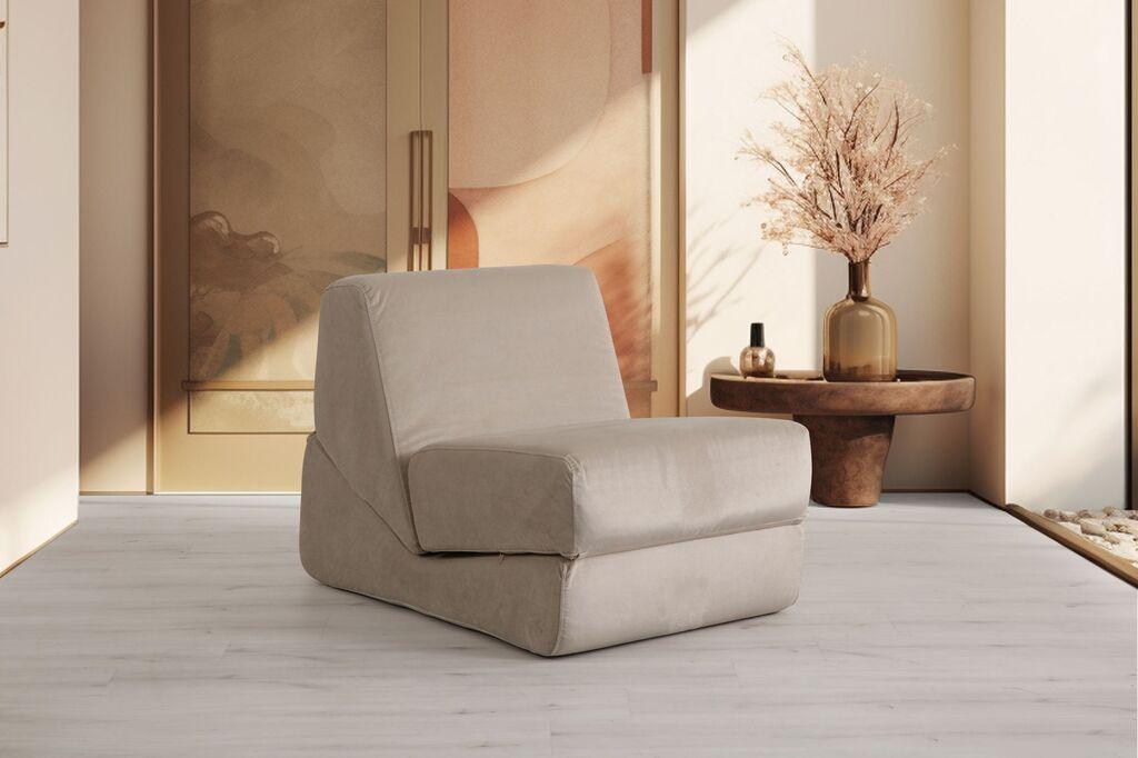 Atelier del Sofa Fotelja na razvlačenje Origami, 100x70x70cm, Krem
