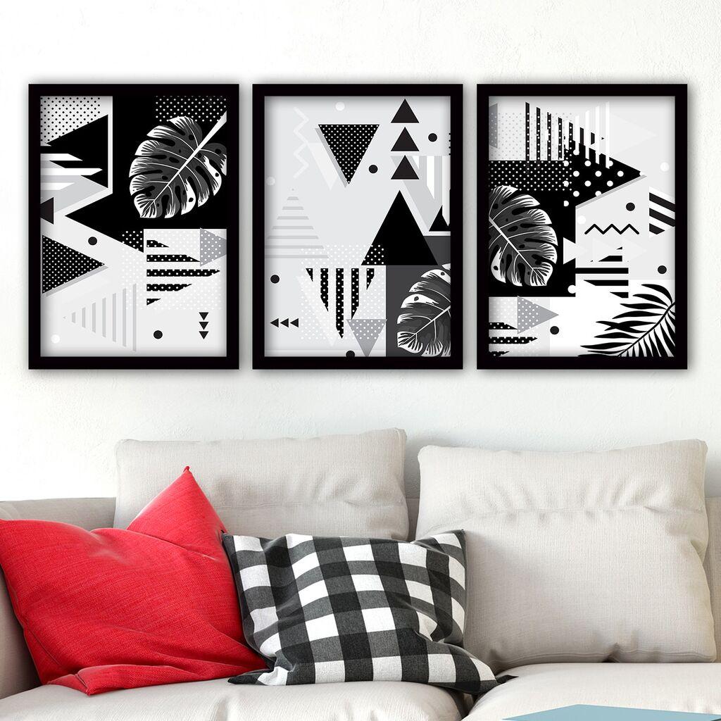 Wallity Set uramljenih slika 3SC142, 3 Dela