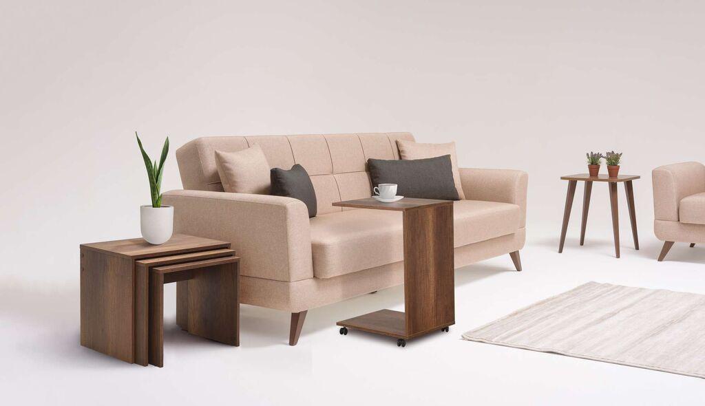 Hanah Home Set klub stočića Triple, 3 komada, Šareni