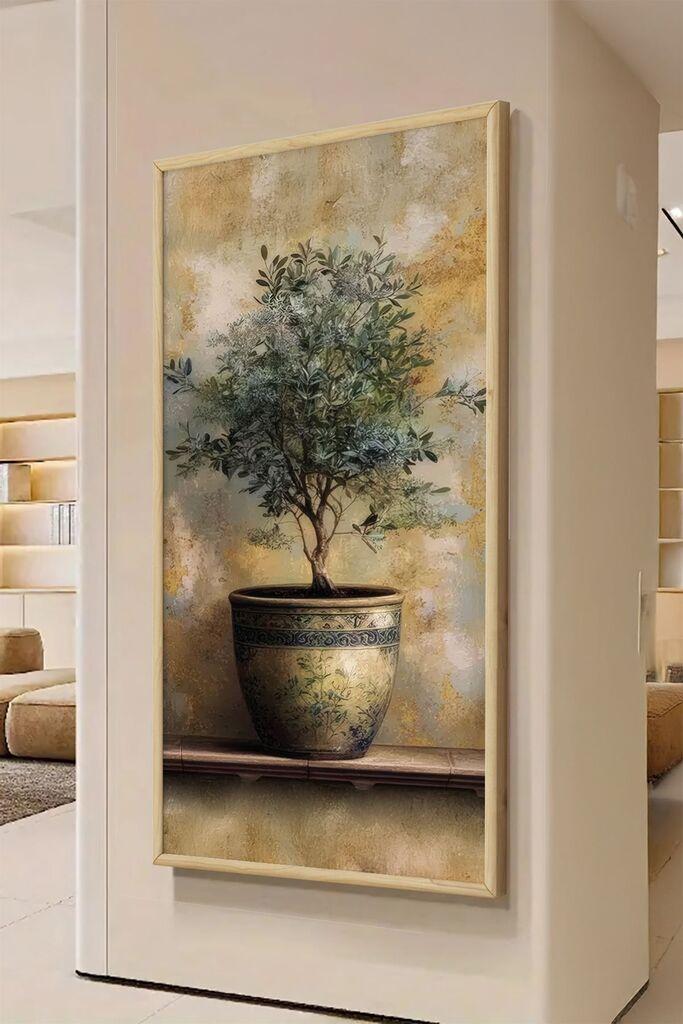 Wallity Dekorativna uramljena slika, 120x50cm, Šarena