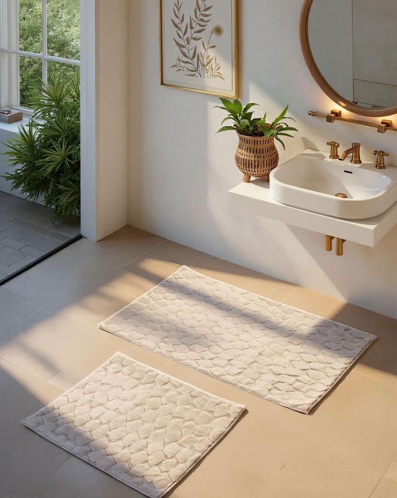L'essentiel Maison Set prostirki za kupatilo Rabbit, 2 dela, Bež