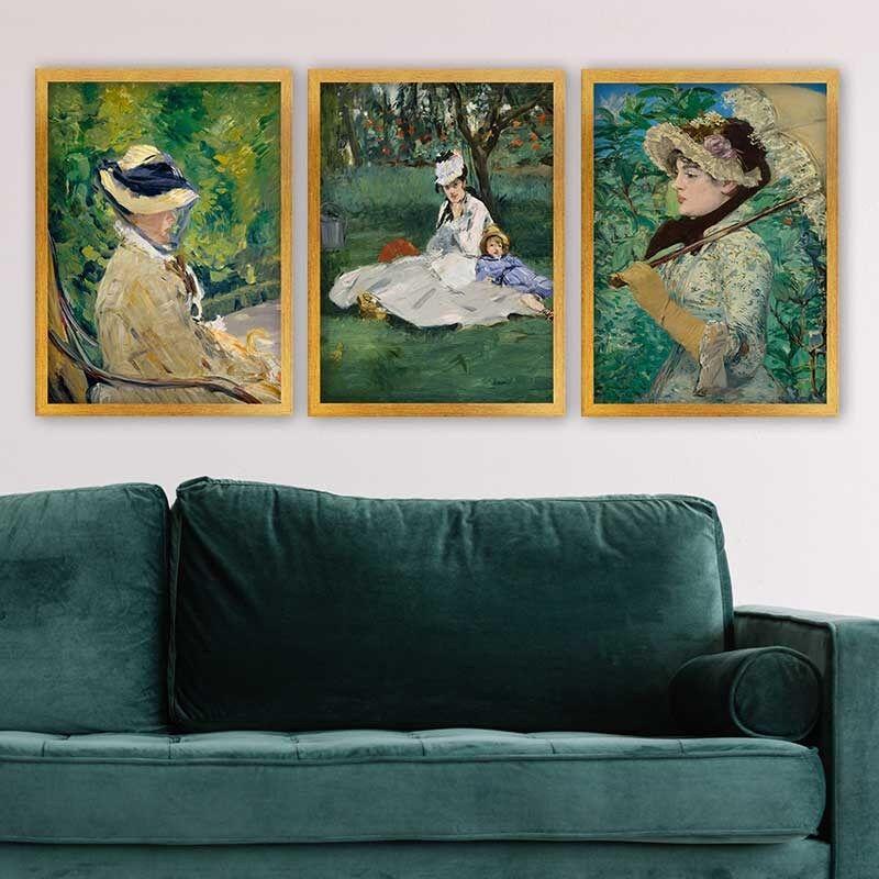 Wallity Set uramljenih slika 3AC_UN145358 , 3 Dela