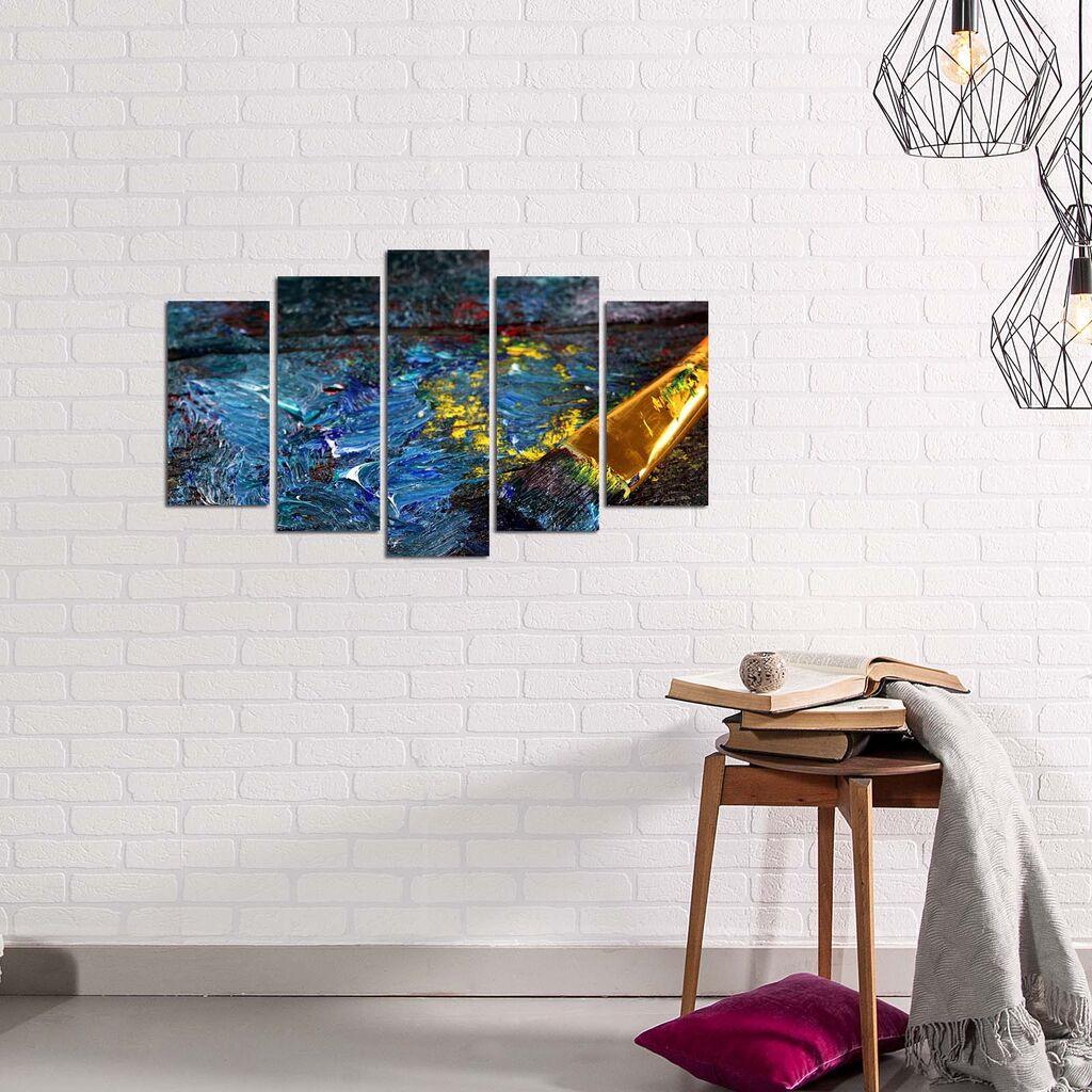 Wallity Set Slika 5YBMDF-03, 5 Delova