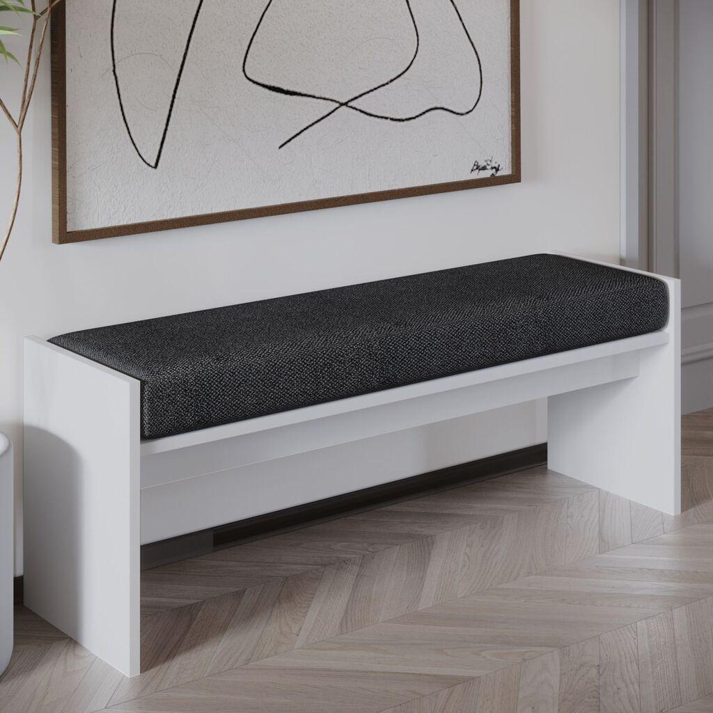 Atelier del Sofa Klupa Pearl, 120x45x35 cm, Bela