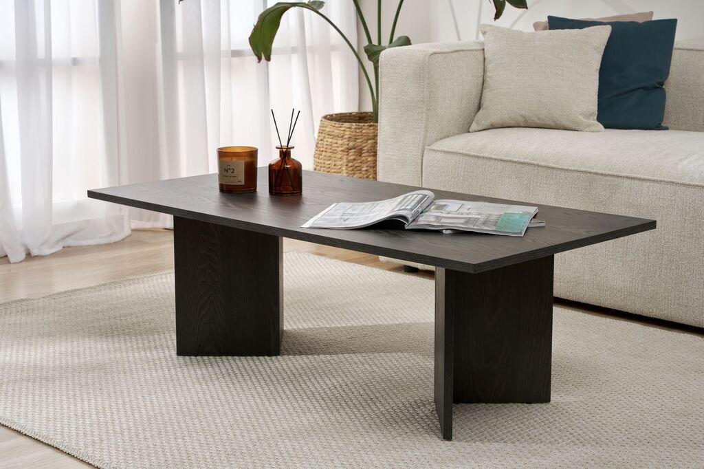Nordure Klub sto Sabin, 119x40x60 cm, Crni