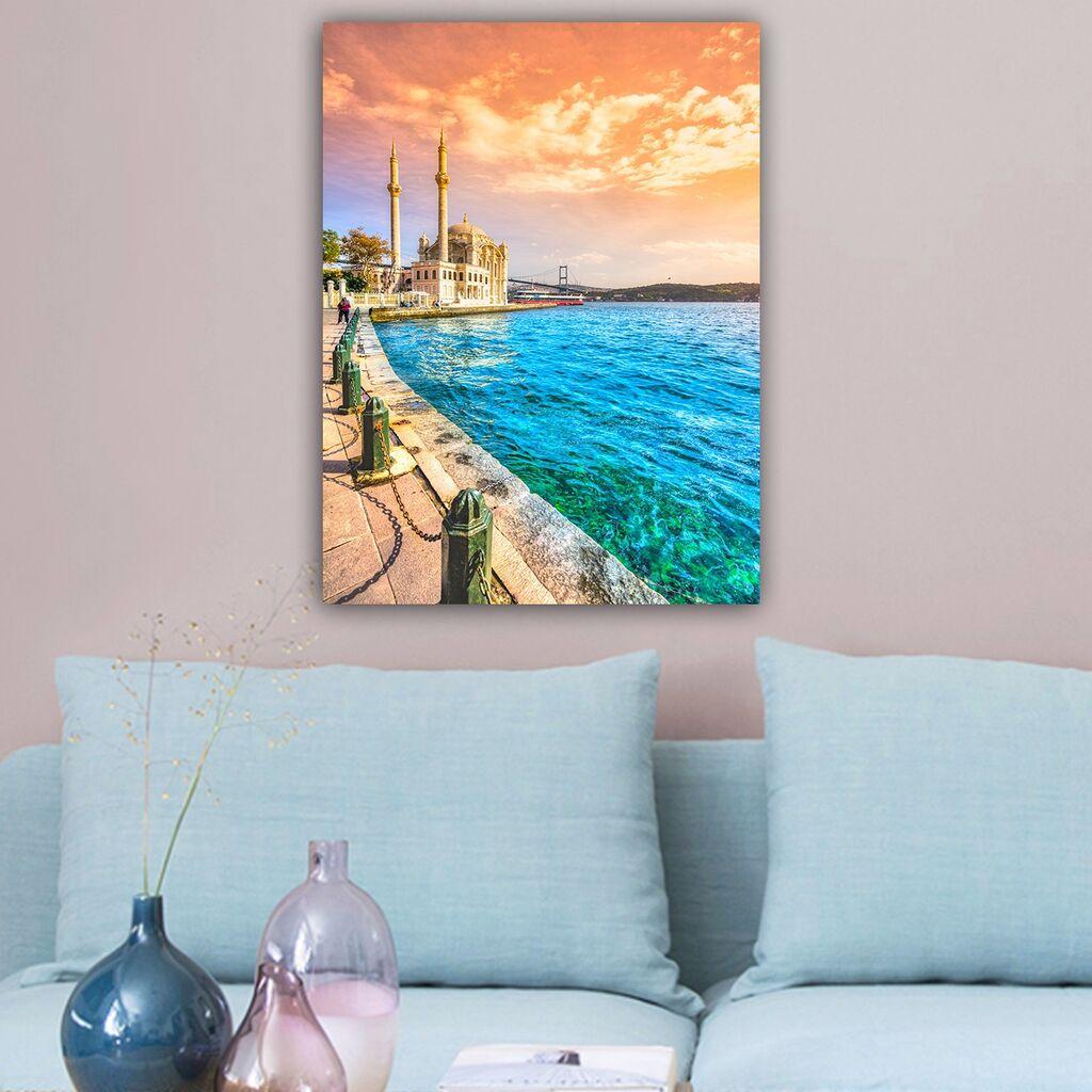 Wallity Dekorativna slika na platnu, 70x100cm, Šarena