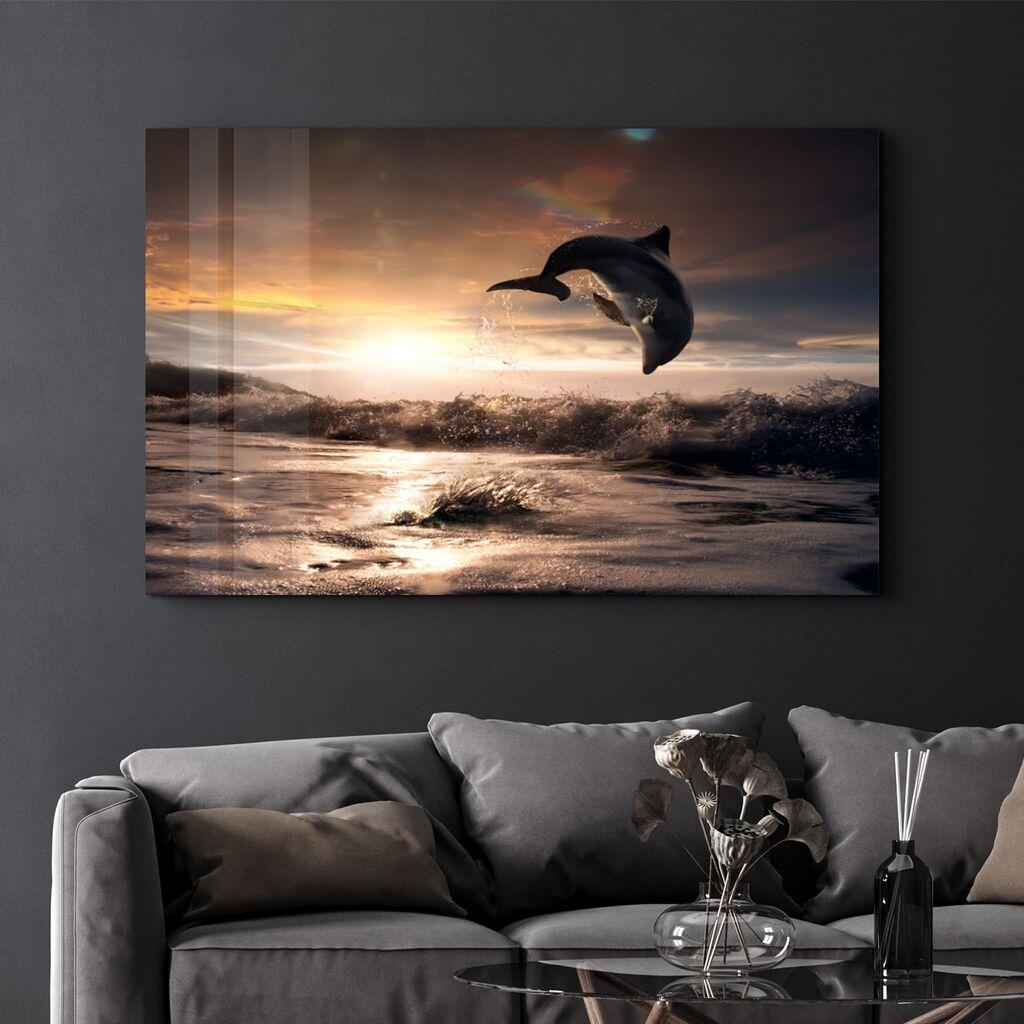 Wallity Dekorativna slika na kaljenom staklu, 70x110cm, Šarena
