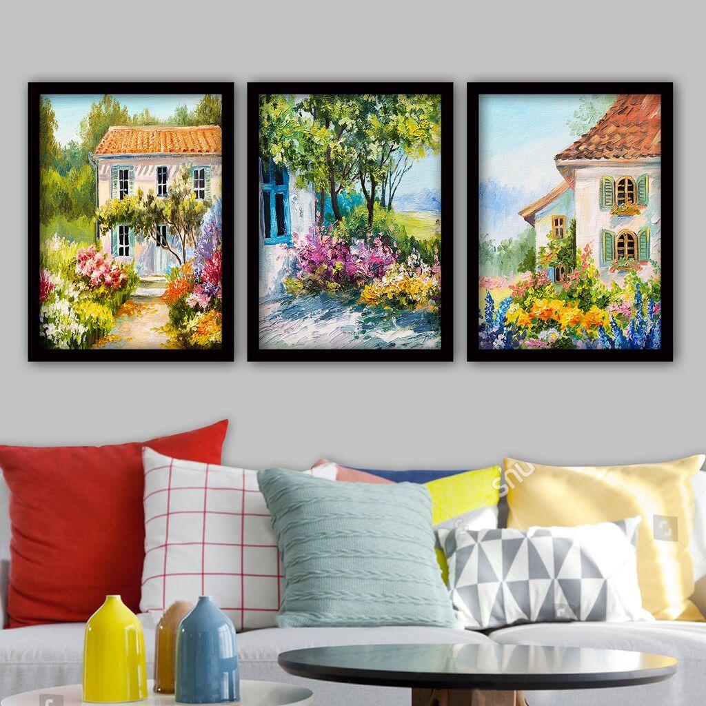Wallity Set uramljenih slika 3SC200, 3 Dela