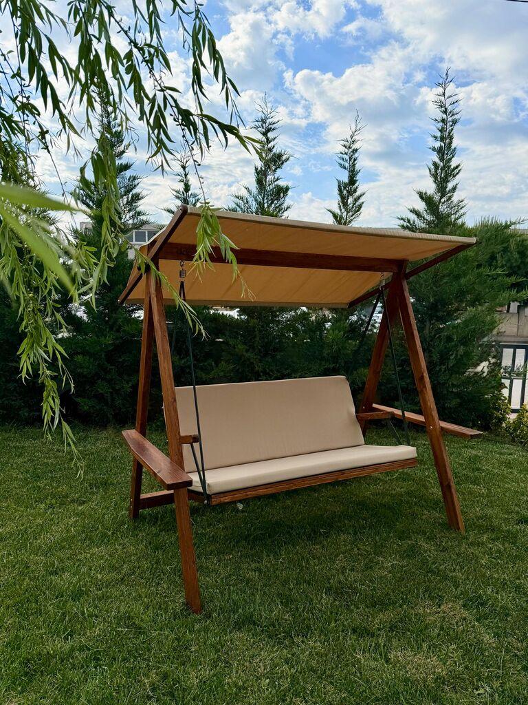 Hanah Home Baštenska ljuljaška Riva 2100, 210x120x190 cm, Krem