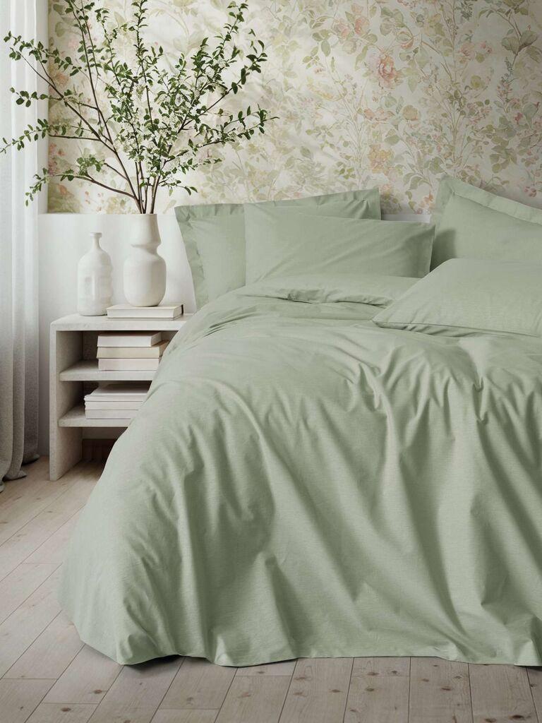 L'essentiel Maison Ranfors set presvlaka za jedan jorgan Plain, Zeleni