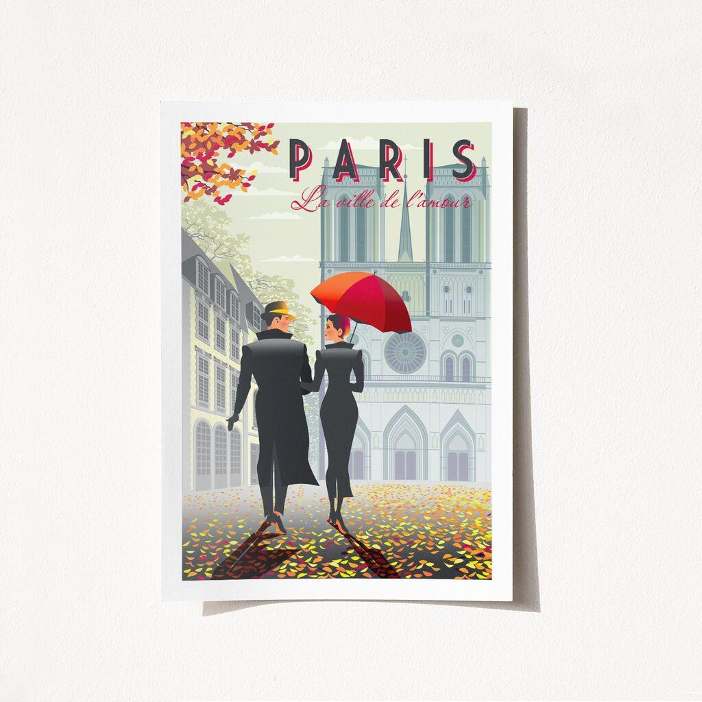 Wallity Poster Paris-1979, 21x29,7 cm