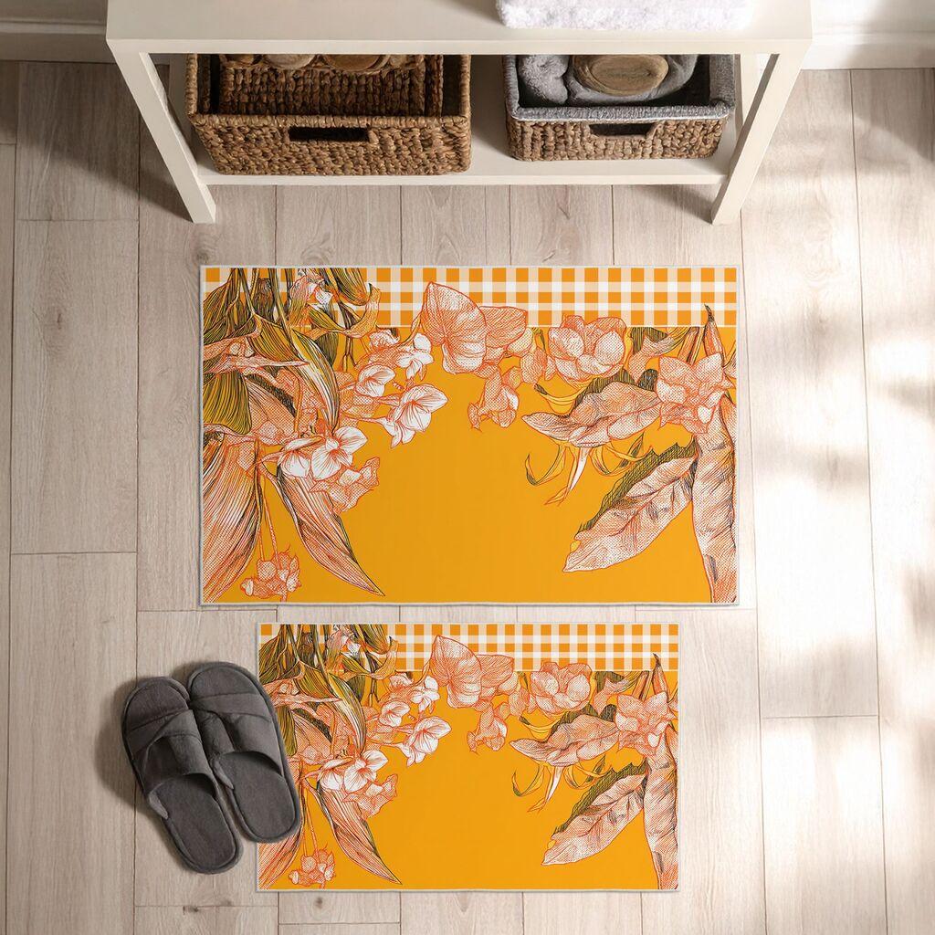 L'essentiel Maison Set prostirki za kupatilo Asr13, 2 dela, Žuta