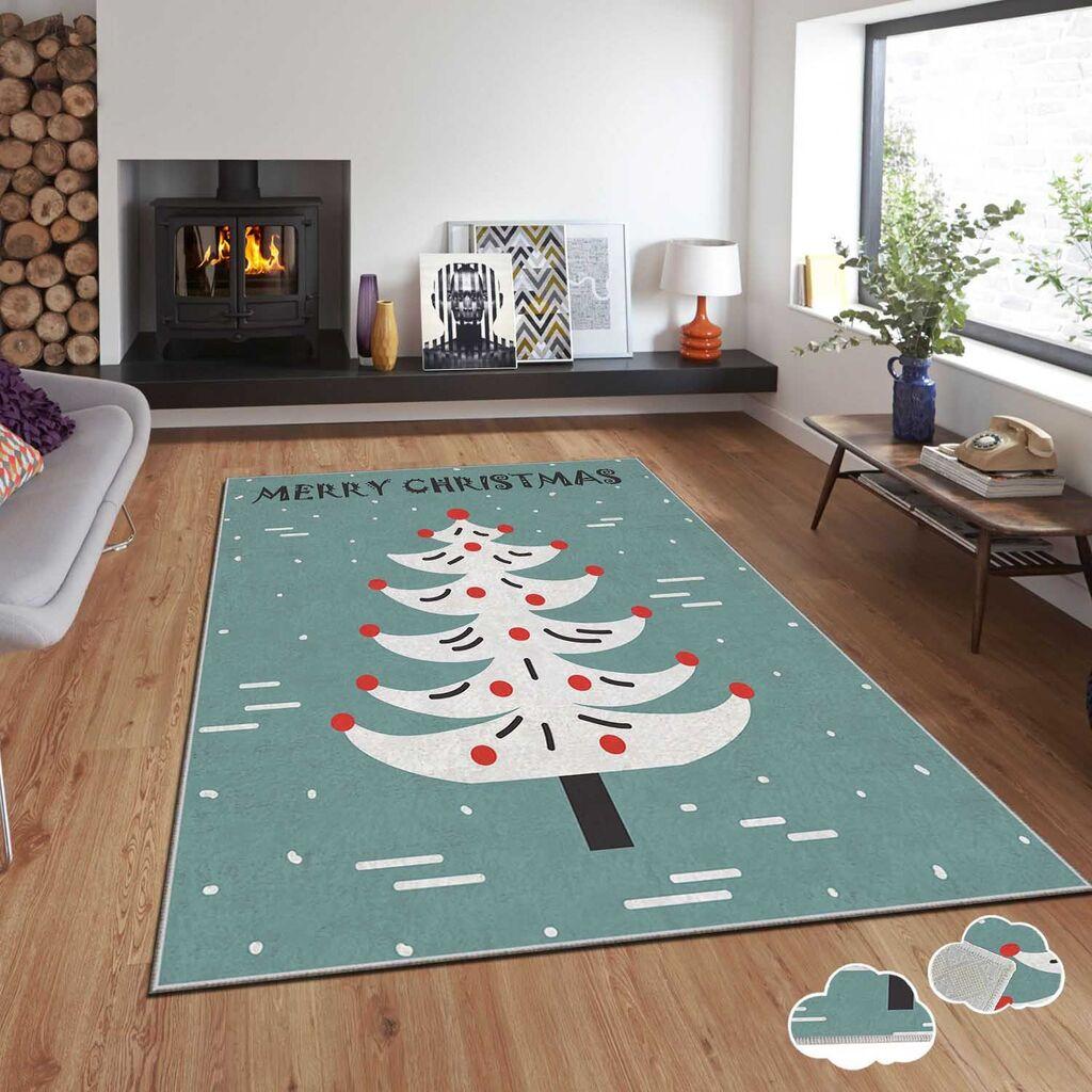 Conceptum Hypnose Tepih sa novogodišnjim motivima Asr-Crpt-90, Pravougaoni, 80 x 140 cm, Šareni