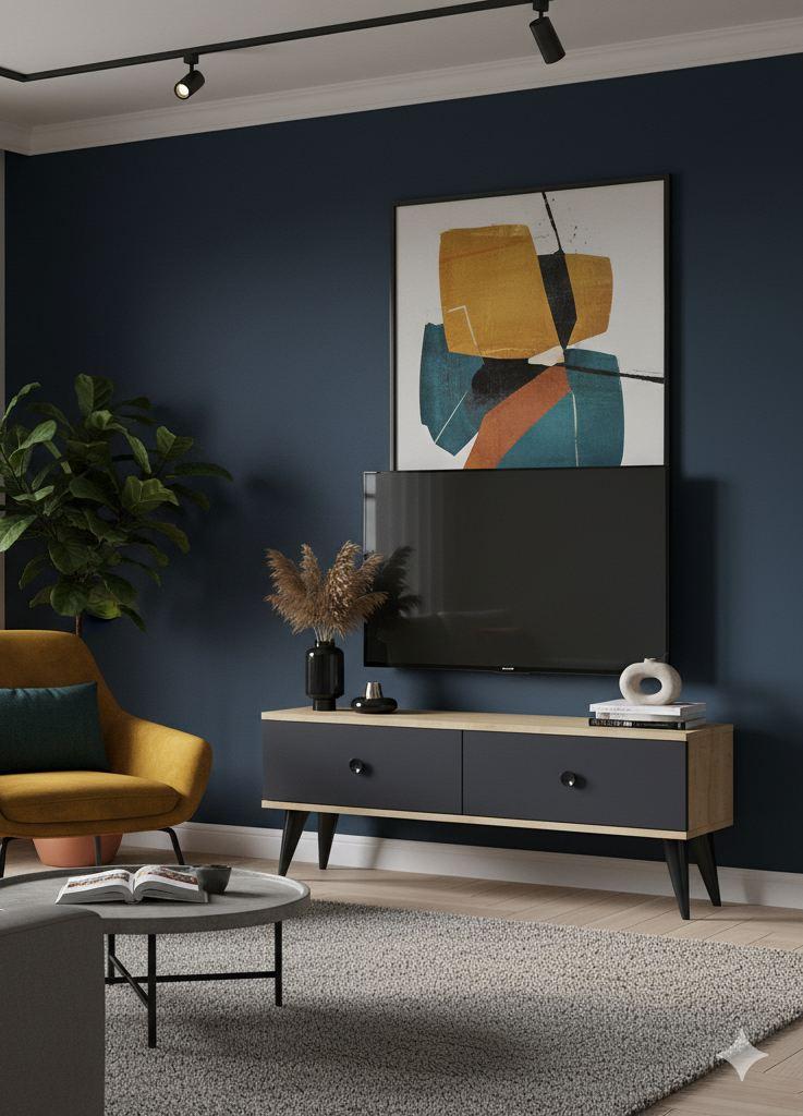 Hanah Home TV Komoda Mona 120, 120x40.5x32cm, Antracit