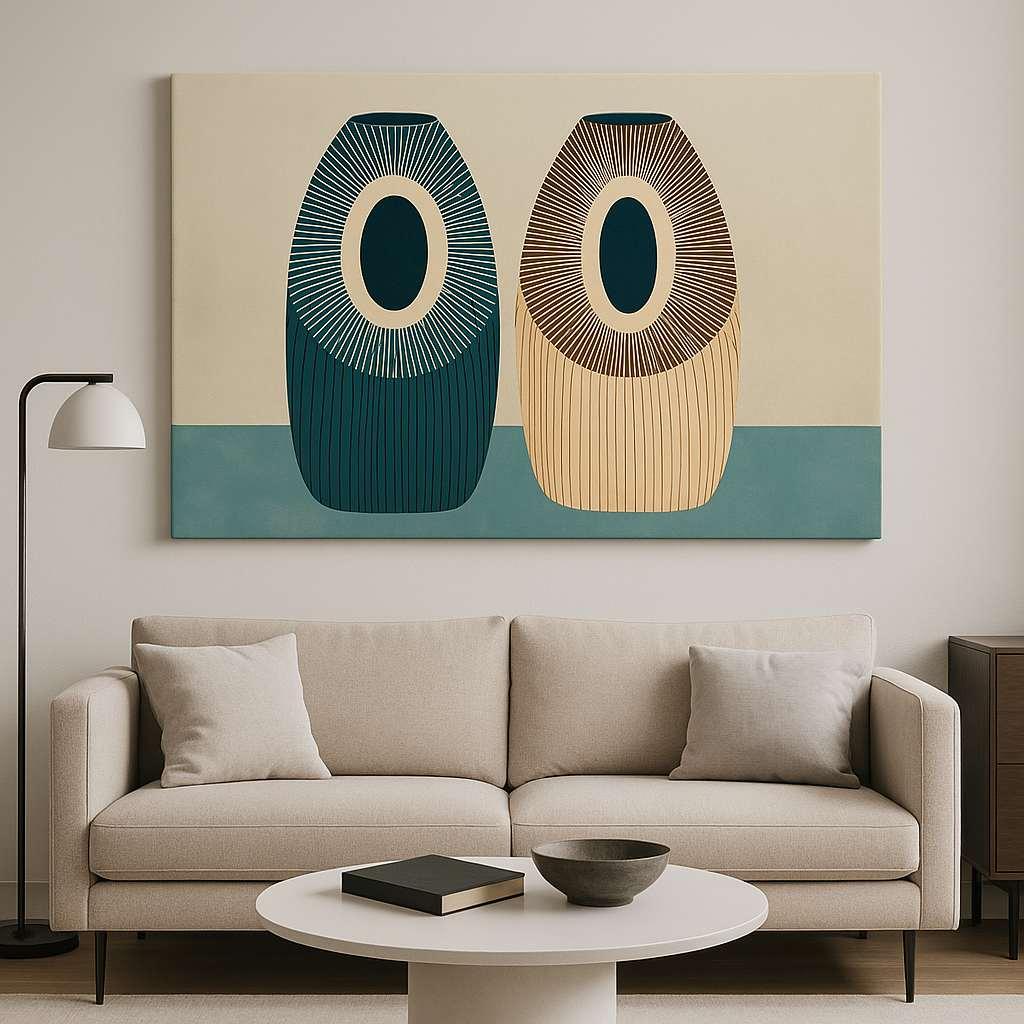 Wallity Dekorativna slika na platnu, 50x70cm, Šarena