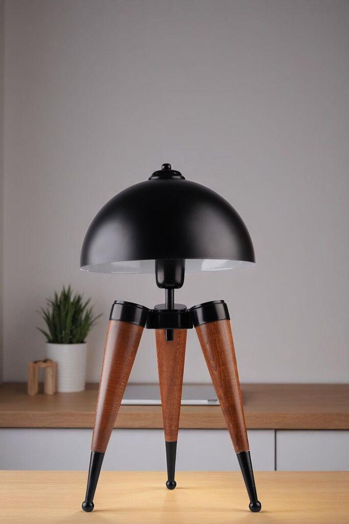 Opviq Stona lampa Stil, Braon-crna