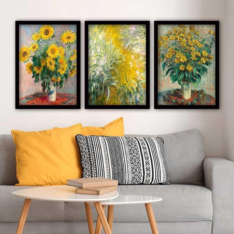 Wallity Set uramljenih slika 3SC_UN547262, 3 Dela