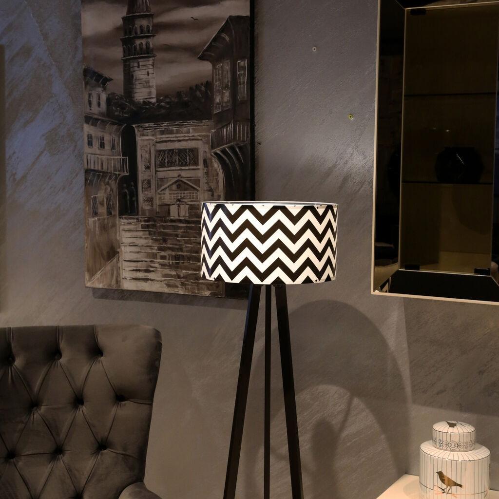 Opviq Podna lampa Ayd 2802, Crno-bela
