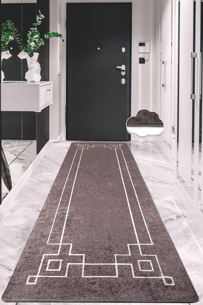 Conceptum Hypnose Tepih Square , Pravougaoni, 100 x 300 cm, Sivi