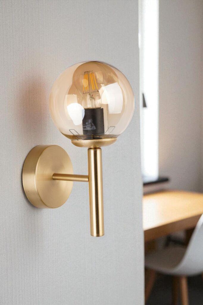 Opviq Zidna lampa 8977-1A, Zlatne boje