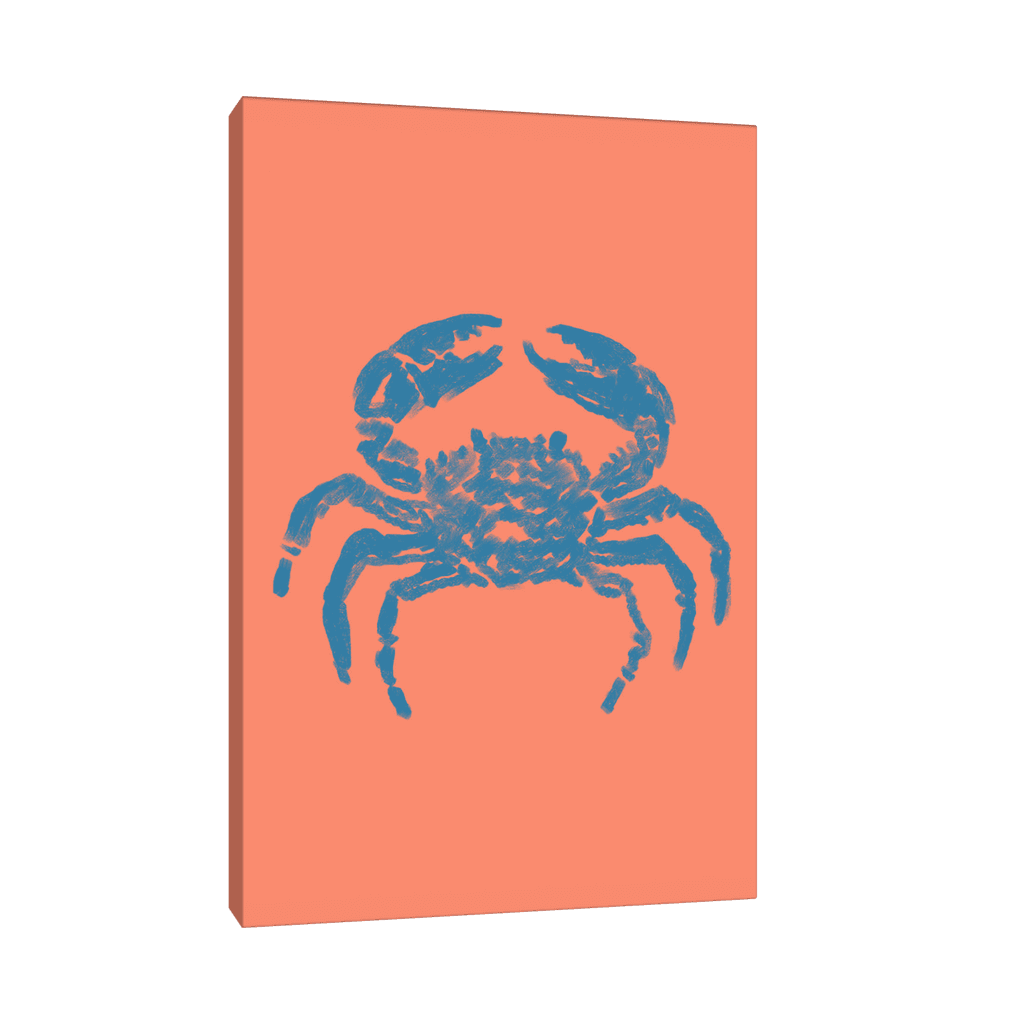 Canvas Slika na platnu Plava kraba, Bez rama, 35x40cm