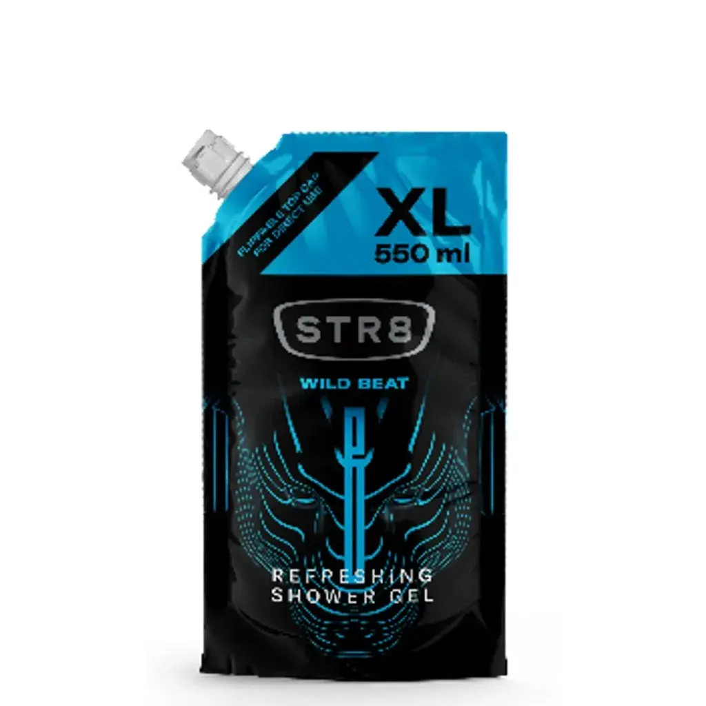 STR8 Dopuna za gel za tuširanje Wild Beat, 550 ml