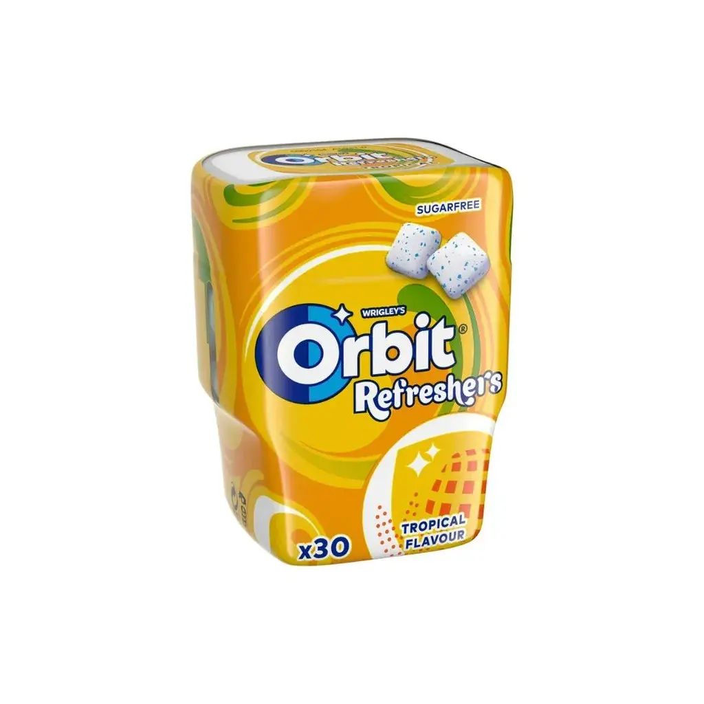 Orbit Žvake Refreshers Tropical, 30 komada
